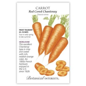 Botanical Interests - Carrot - Red Cored Chantenay Seeds