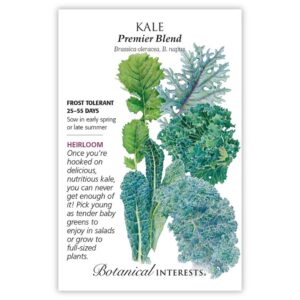 Botanical Interests - Kale - Premier Blend Seeds - Large