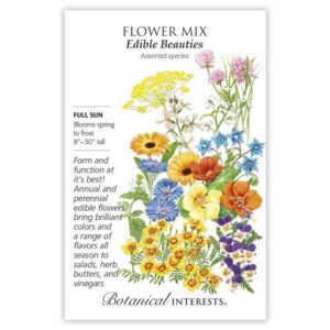 Botanical Interests - Flower Mix - Edible Beauties Seeds