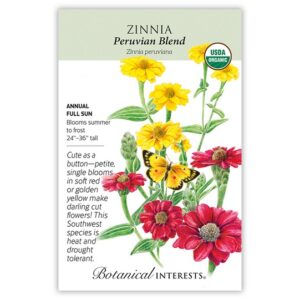 Zinnia – Peruvian Blend Seeds – Organic