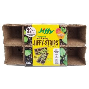 Jiffy-Strips – 2.5″ Square – 32 Peat Cells