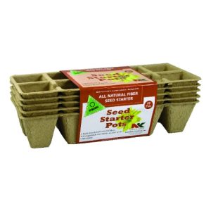 10 Cell Fiber Pot Strip – NK Lawn & Garden – 5PK