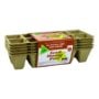 10 Cell Fiber Pot Strip – NK Lawn & Garden – 5PK