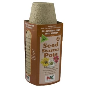 Round Fiber Pots – NK Lawn & Garden – 3″, 15 Pack