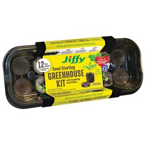 Seed Starting Windowsill Greenhouse – Jiffy – 12 Peat Pellets