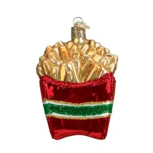 French Fries Glass Ornament old world christmas