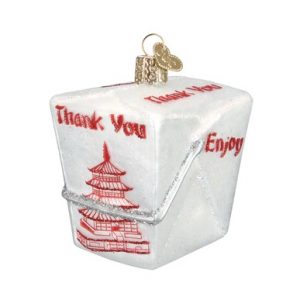 CHINESE TAKE-OUT GLASS ORNAMENT – OLD WORLD CHRISTMAS