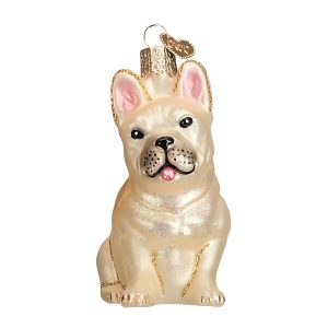 French Bulldog Glass Ornament