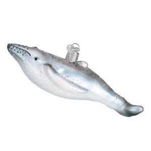 Humpback Whale Glass Ornament