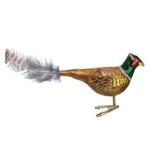 Pheasant Glass Ornament