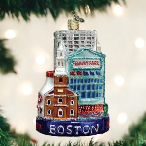 Boston City Glass Ornament