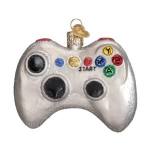 Video Game Controller Glass Ornament