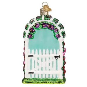 Garden Trellis Glass Ornament