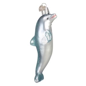 PLAYFUL DOLPHIN GLASS ORNAMENT – OLD WORLD CHRISTMAS