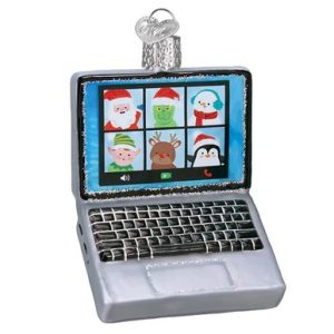 VIRTUAL FRIENDS GLASS ORNAMENT – OLD WORLD CHRISTMAS