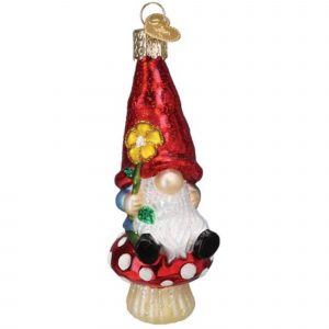 GARDEN GNOME GLASS ORNAMENT – OLD WORLD CHRISTMAS