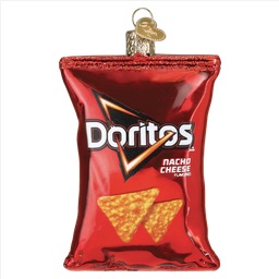 DORITOS NACHO CHEESE CHIPS GLASS ORNAMENT – OLD WORLD CHRISTMAS