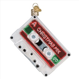 Christmas Mixtape Glass Ornament