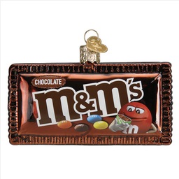 M&M's Milk Chocolate Glass Ornament