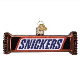 Snickers Glass Ornament