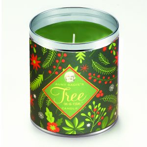 Aunt Sadies Candle – Tree-in-a-Can Winter Greens 12oz