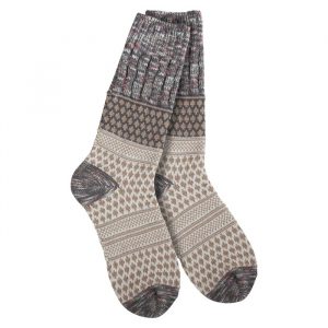 Women's Texture Crew Socks Smokey