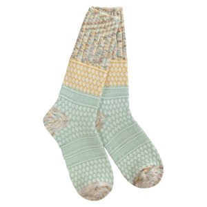 Women's Texture Crew Socks Frosty