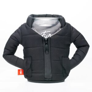 Puffin Drinkwear – Black Puffy Jacket Koozie