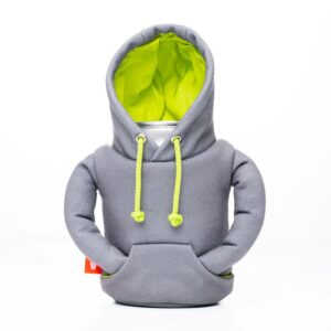 Puffin Drinkwear – Grey & Yellow Hoodie Koozie