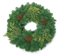 12″ / 22″ Mixed Evergreen Wreath