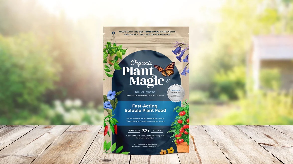 Organic Plant Magic - All Purpose Fast-Acting Soluble Plant Food - 8 OZ |  Mahoney's Garden Center